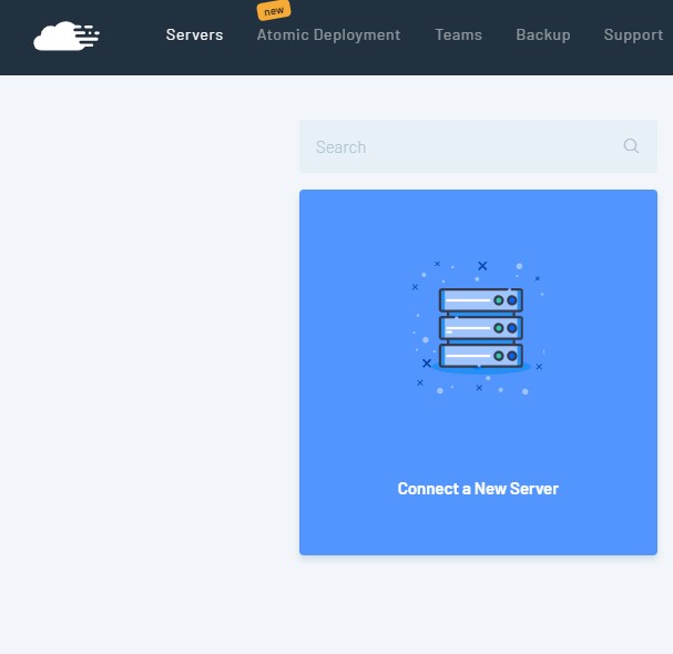 criar novo servidor com o runcloud