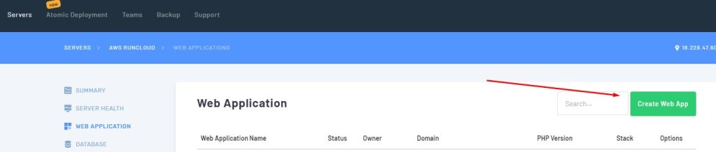 Criar site wordpress com runcloud