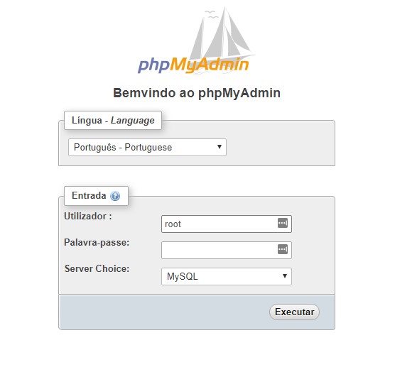 login no phpmyadmin