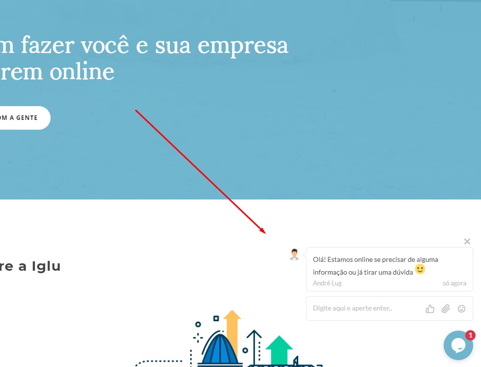 Chat para site