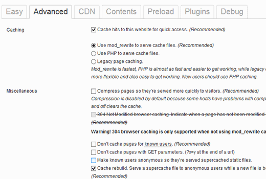 wp super cache